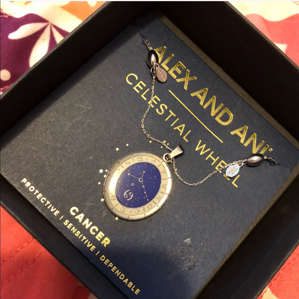 Alex & Ani Celestial Wheel Necklace (Cancer)